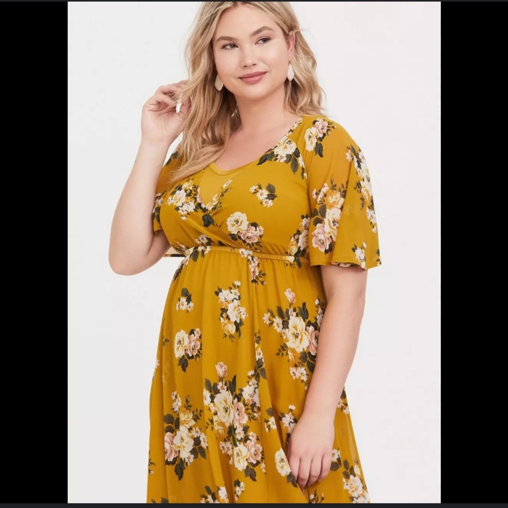 Torrid Maxi Chiffon Dress - Picture 4 of 5
